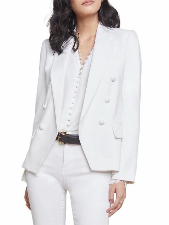 L'AGENCE Jackets & Blazers - L'AGENCE Kenzie Double Breasted Blazer - White - 12 - New with tags